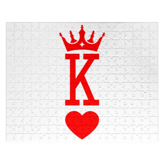 King of Hearts King Queen Couple Halloween Costume Jigsaw Puzzles