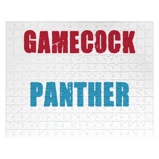 Gamecock On Saturday Panther On Sunday Jigsaw Puzzles