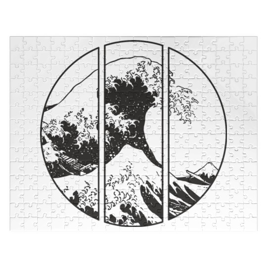 The Great Wave Off Kanagawa Retro Japanese Ocean Jigsaw Puzzles