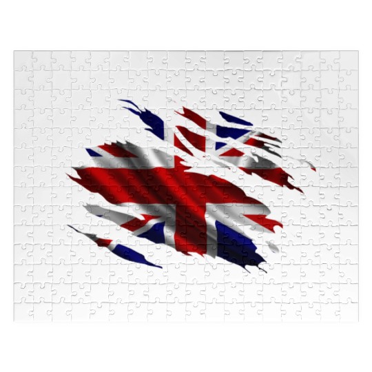 United Kingdom Ripped Flag Jigsaw Puzzles