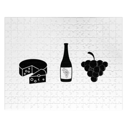 Cheese Wine Grape Jigsaw Puzzles