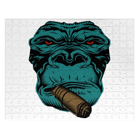 Smoking Gorilla Jigsaw Puzzles