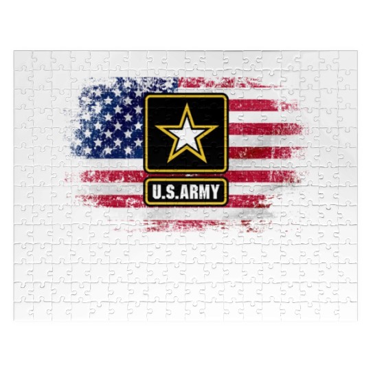 Proud Girlfriend Of A Us Army Veteran Military Jigsaw Puzzles