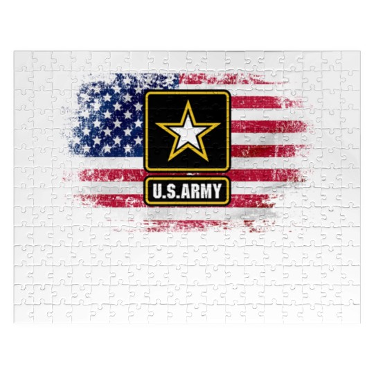 Proud Granddaughter Of A Us Army Veteran Military Jigsaw Puzzles