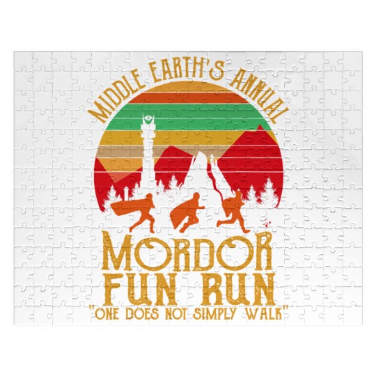 Mordor Fun Run One läuft nicht einfach Vintage Jigsaw Puzzles