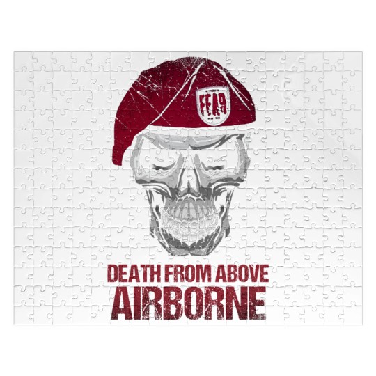 Airborne Death From Above US Army Veteran Jigsaw Puzzles