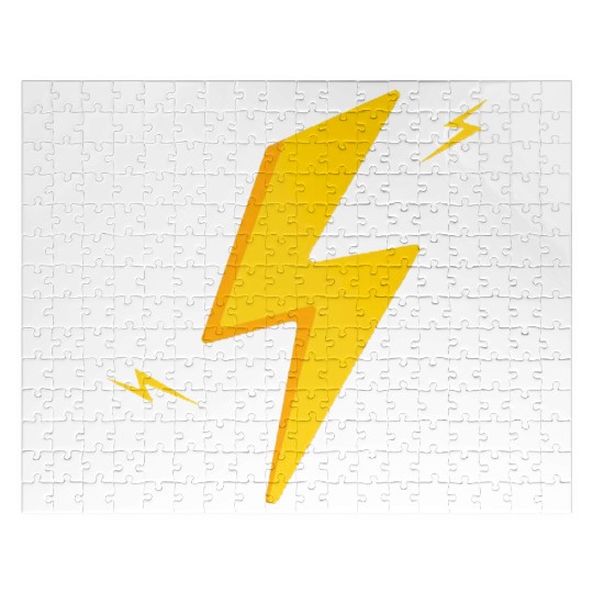 Cute lightning bolt Jigsaw Puzzles