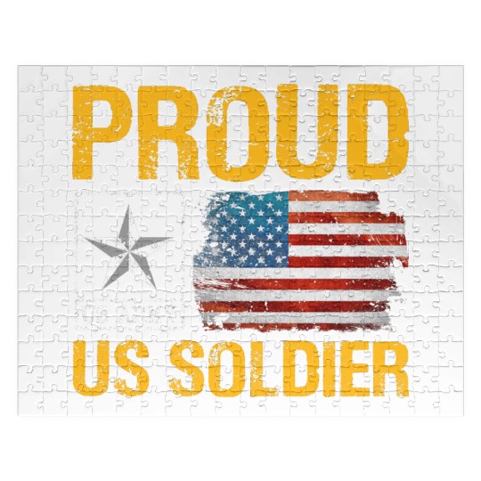 Proud Army Son Army Mom US Army Memorial Day Jigsaw Puzzles