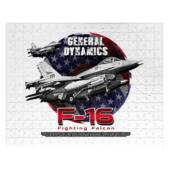 F-16 Fighting Falcon General Dynamics Fighter Jet Jigsaw Puzzles