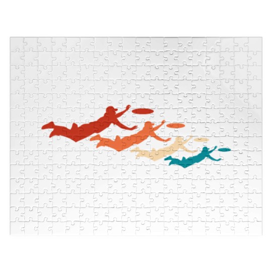 Ultimate Frisbee Retro Vintage Jigsaw Puzzles
