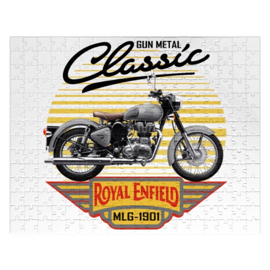 Royal Enfield CLASSIC GUN METAL Jigsaw Puzzles