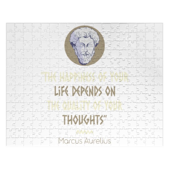 Stoicism Philosophy Marcus Aurelius Quote Jigsaw Puzzles