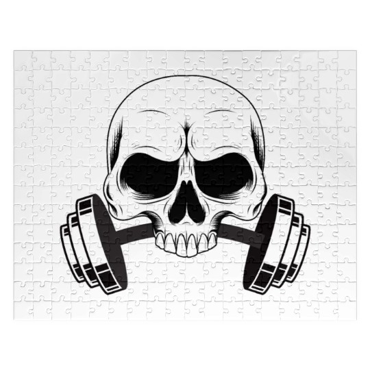 Skull Gym Barbells Jigsaw Puzzles