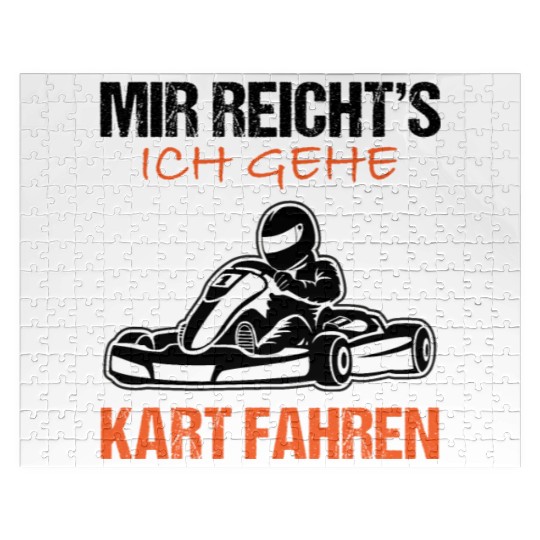 Go-kart Kart Racing Driver Karting Quote Gift Jigsaw Puzzles