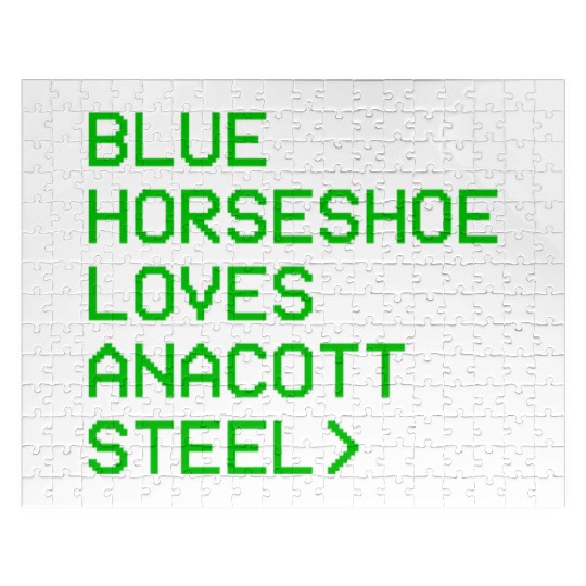 Blue Horseshoe Loves Anacott Steel Jigsaw Puzzles