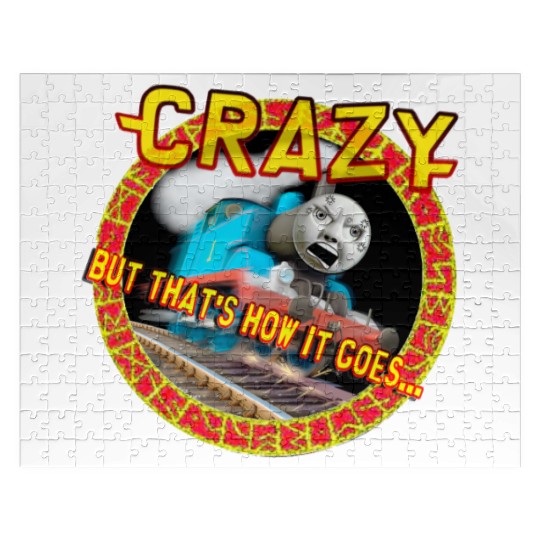 crazy train logo Jigsaw Puzzles