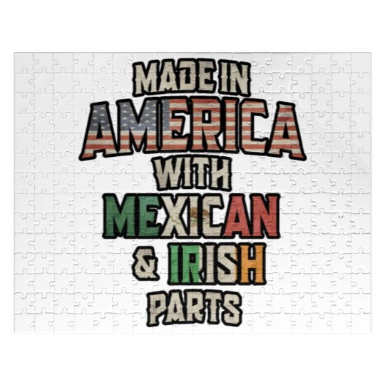 Mexican And Irish Made In America Mix Heritage Vin Jigsaw Puzzles