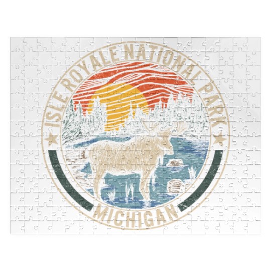 Isle Royale National Park Jigsaw Puzzles, Michigan Moose