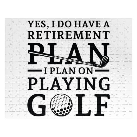 Retirement Plan Golf Jigsaw Puzzles