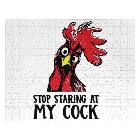 Stop staring at my cock Jigsaw Puzzles