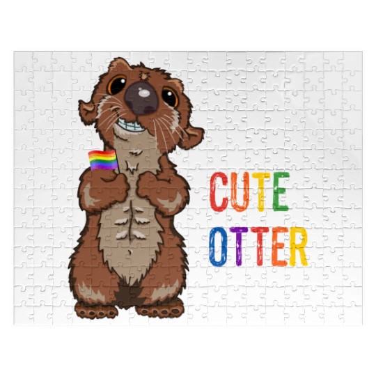 Orlando Red Jigsaw Puzzles Gay Pride Couples Gay Otter Half