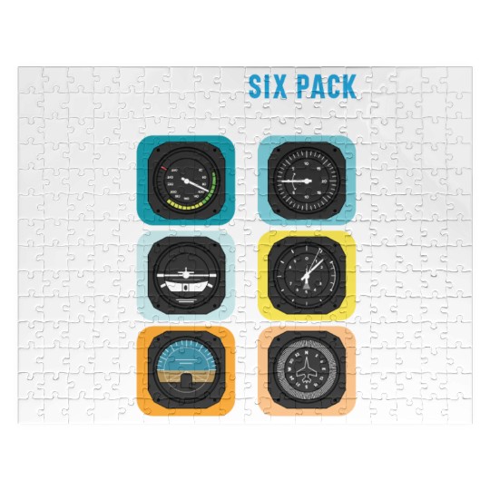 The Only Six Pack I'll Ever Need Pilot Airplane Jigsaw Puzzles