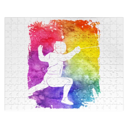 Fencing Retro Jigsaw Puzzles