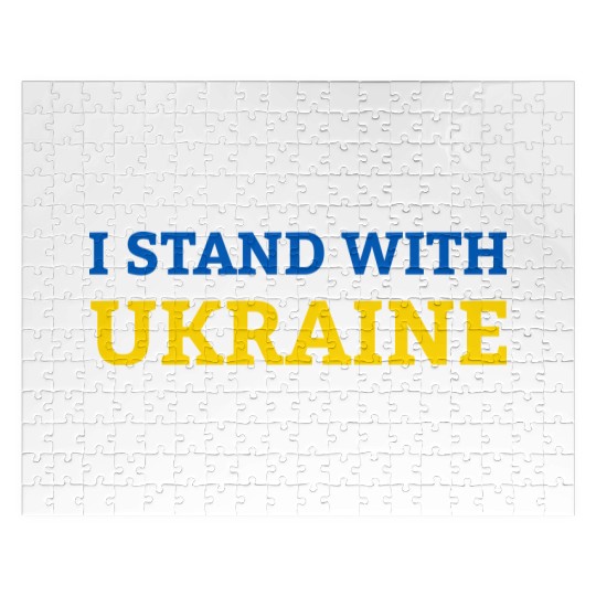 "I stand with Ukraine" Support & Solidarity Jigsaw Puzzles