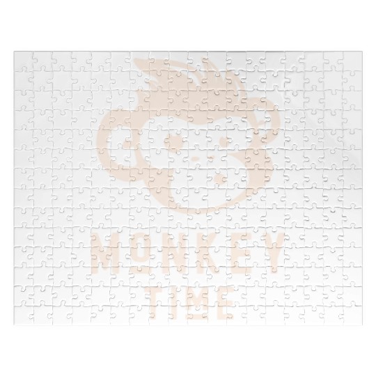It's Monkey Time Cute Funny Monkey Face Jigsaw Puzzles