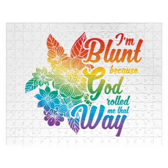 LGBT Funny Rainbow Slogan Gay Lesbian Present Jigsaw Puzzles