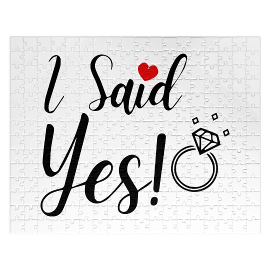I Said Yes Engagement Jigsaw Puzzles