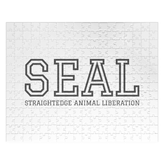 SEAL Straight Edge Animal Liberation (dark gray) Jigsaw Puzzles