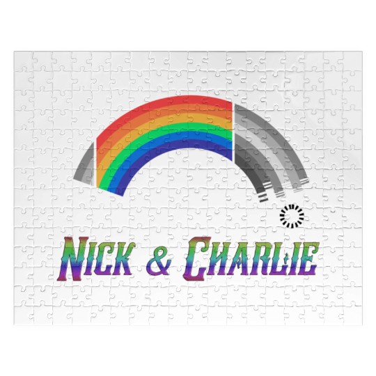 Heartstopper Rainbow LBGTQIA+ Nick and Charlie Jigsaw Puzzles