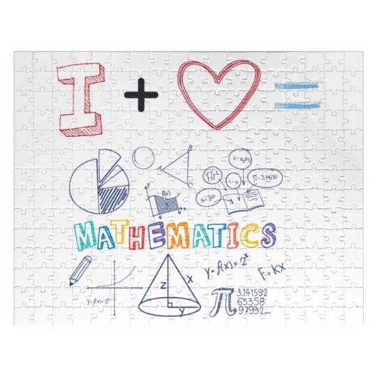 i love math Jigsaw Puzzles