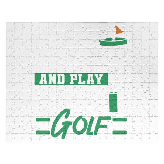 Keep Calm And Play Disc Golf Recreational Tosser Jigsaw Puzzles