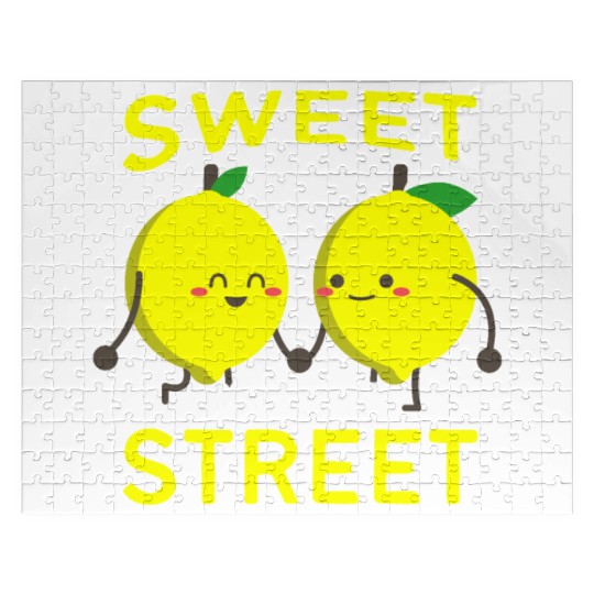 Sweet In The Street Sell Lemonade Funny Lemon Jigsaw Puzzles