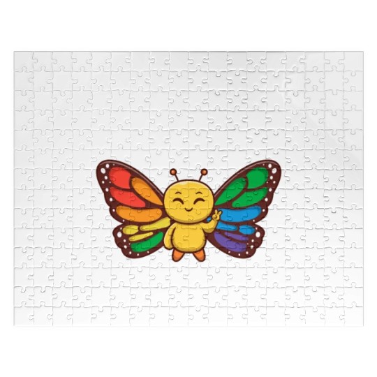 Gay Pride Month Monarch Butterfly Coming Out Of Jigsaw Puzzles