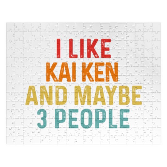 I Like Kai Ken And Maybe 3 People Dog Lover Retro Jigsaw Puzzles