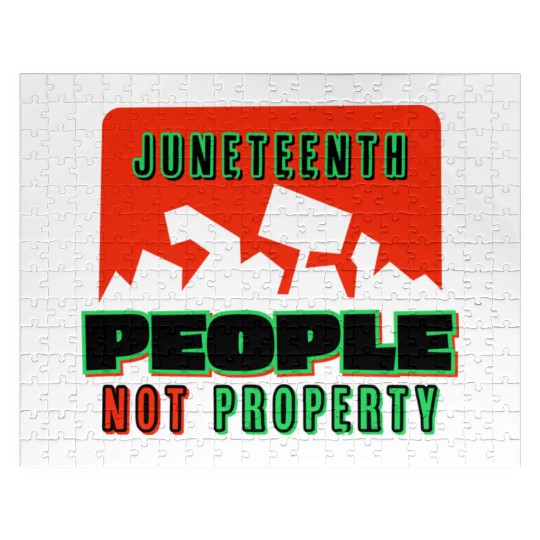 Juneteenth People Not Property Jigsaw Puzzles