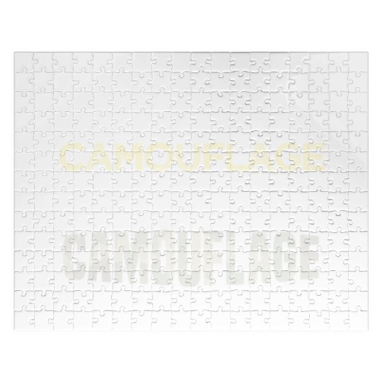 Why is it spelled camouflage and not -bad dad joke Jigsaw Puzzles