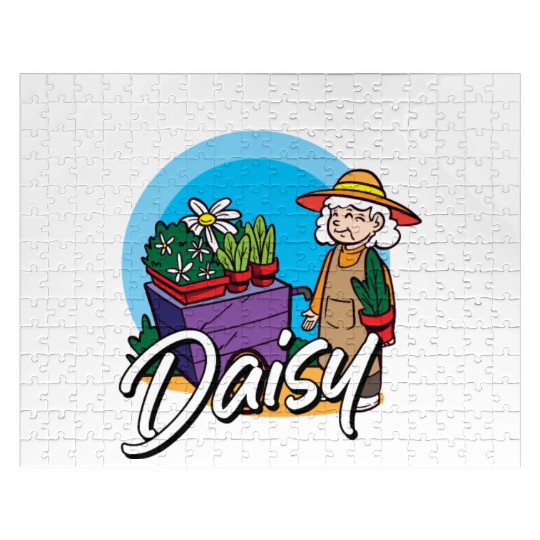 Daisy Garden Gardening Gardener Jigsaw Puzzles