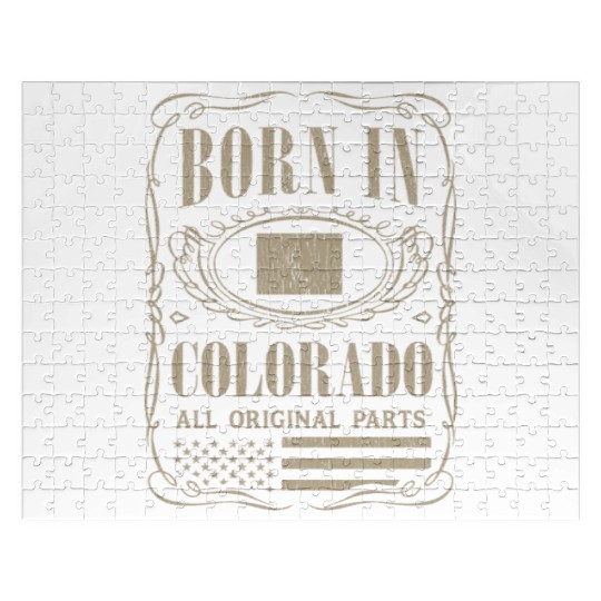Vintage America US States Born Colorado Jigsaw Puzzles