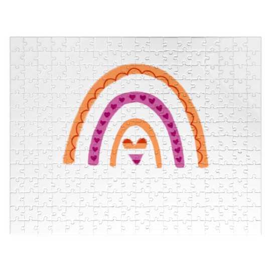 Proud Wife Lesbian Pride Rainbow Jigsaw Puzzles
