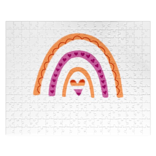 Love Lesbian Pride Rainbow Jigsaw Puzzles