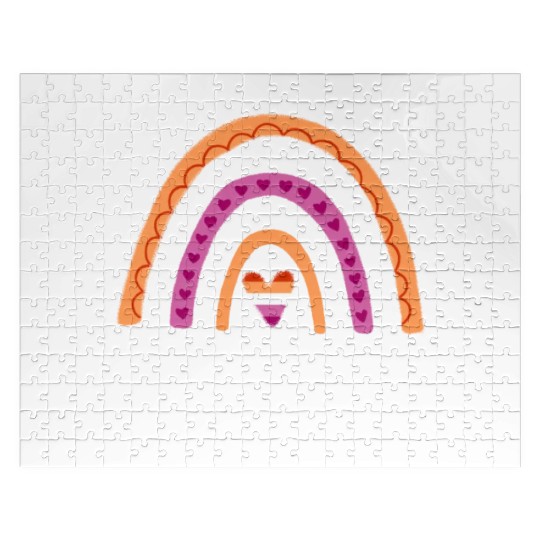 Ally Lesbian Pride Rainbow Jigsaw Puzzles