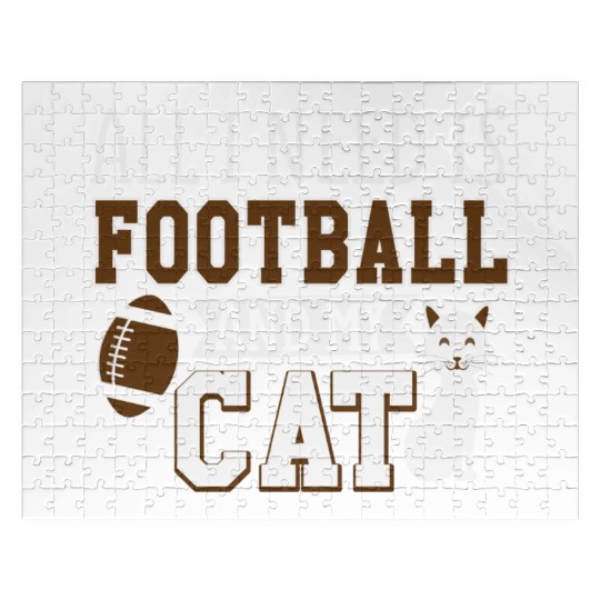 Sunday Football All I Need Is Football And My Cat Jigsaw Puzzles