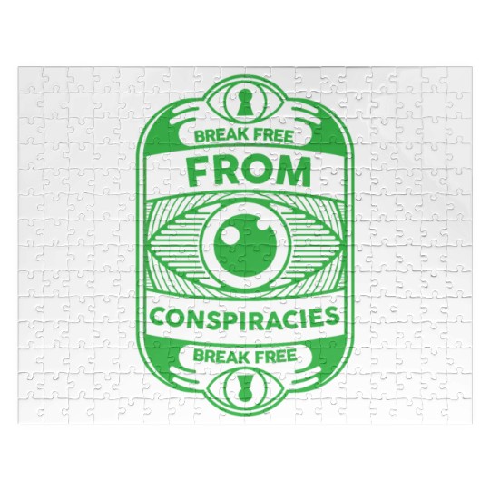Break free from conspiracies Anti Conspiracy Jigsaw Puzzles