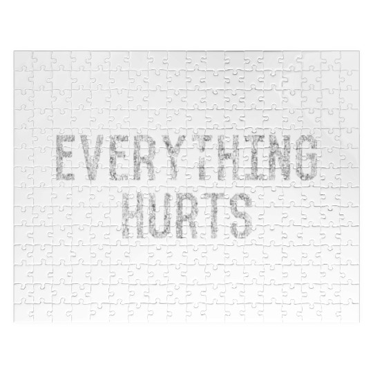 Workout Everything Hurts Vintage Gym Jigsaw Puzzles