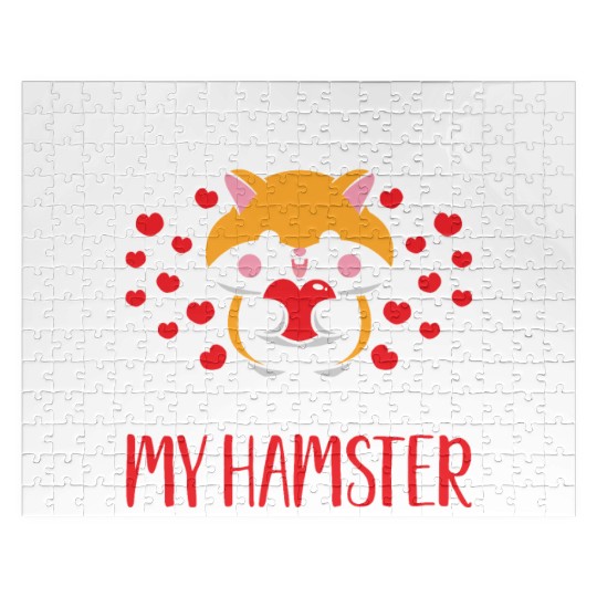 Lovely Hamsters Cute Pet Owners My Hamster Gifts Jigsaw Puzzles