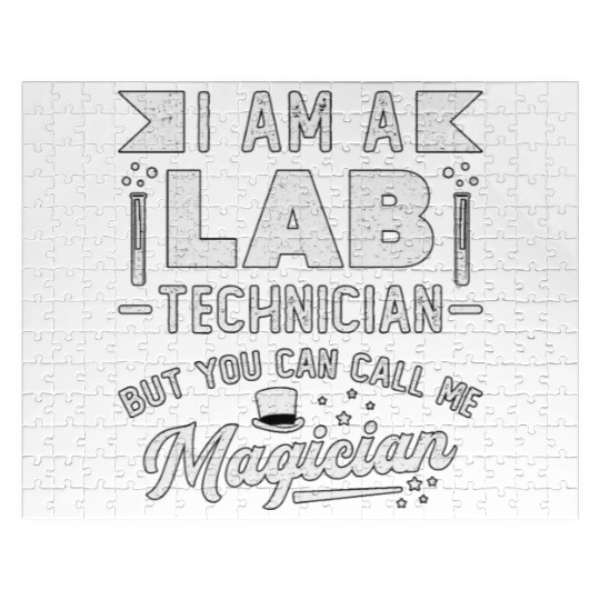 I Am A Lab Technician Science Laboratory Tech Jigsaw Puzzles